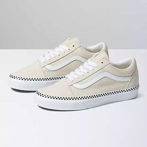 Vans Old Skool Checkerboard Foxing Turtl Shoes Size Men’s 8.5/10 Women’s NWB